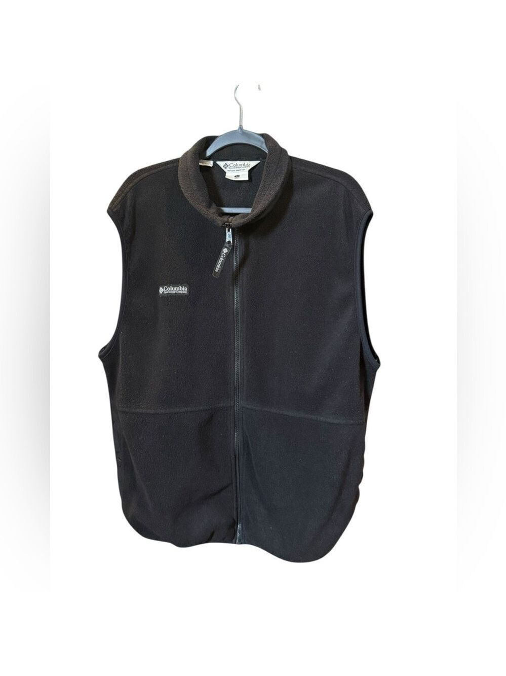 Vintage Columbia Fleece Vest WM1380 Made in Taiwan Black Men’s XL